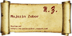 Mojszin Zobor névjegykártya